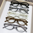thumbnail image 5 of 7 Pairs of Anti-blue Light Reading Glasses +3.50 Oval Plastic Classic Readers 3.50 for Women, 5 of 7