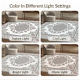 thumbnail image 7 of ODIKA 8'x10' Washable Area Rug Pink Whimsical Vine Border Blush Dorm Pastel Nursey Oushak Refined for King Size Bedroom Under Bed, Master Suite, Non-Shedding, Easy Care, 7 of 7