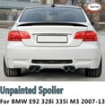 thumbnail image 4 of For 07-13  E92 2Dr 328i 335i M3 Performance Rear High Kick Trunk Spoiler Fits, 4 of 16
