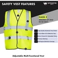 thumbnail image 4 of NORTHMON SAFETY Vest Velcro Closure - No Pocket ANSI Class 2 - Yellow - L / XL, 4 of 7