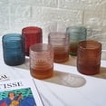 thumbnail image 5 of Set of 6 | 11 OZ Muted Bubble Design Whiskey, Old-Fashioned, Embossed Design Glass Water, Wine, 5 of 9
