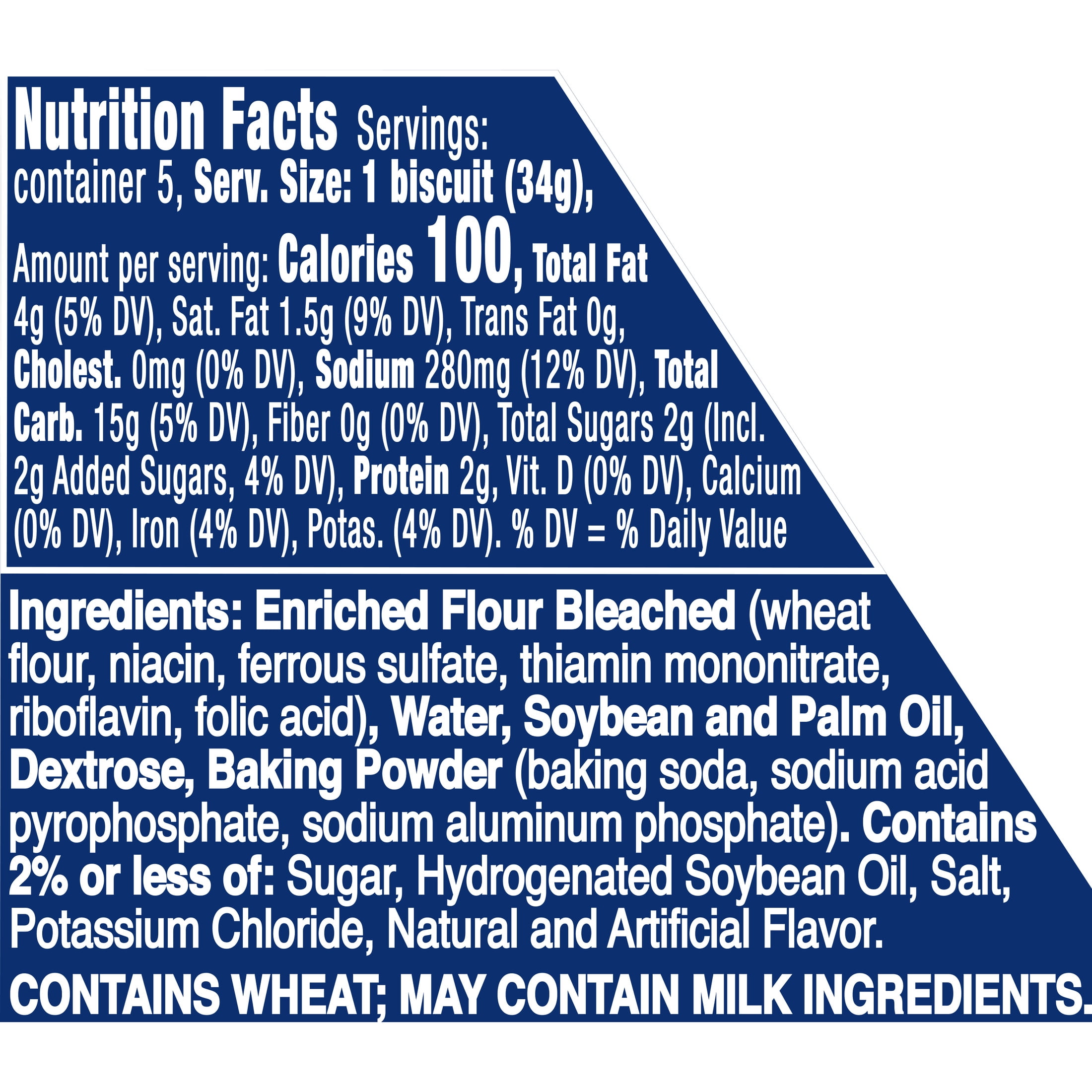 Pillsbury Southern Homestyle Biscuits, Buttermilk, 5 Count, 6 oz