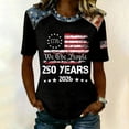thumbnail image 2 of Hearthz 1776-2026 250 Anniversary USA Shirt Raglan Short Sleeve 4th of July Womens Tshirts We the People American Flag 250th Anniversary Shirt Women, 2 of 5
