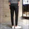 thumbnail image 4 of Trajes de hombre grises Pantalones rectos a rayas para hombre Ropa elegante Oferta Spandex Verano 2024 Novedad en vestido Diseñador Lujo Arriba, 4 of 5