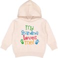 thumbnail image 2 of Inktastic My Grandma Loves Me Toddler Hoodie, 2 of 4