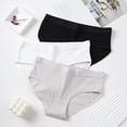 thumbnail image 3 of Women Cotton Underwear Mid Waist Stretch Briefs Ladies Seamless Full Coverage Panties Breathable Underpants, 3 of 8