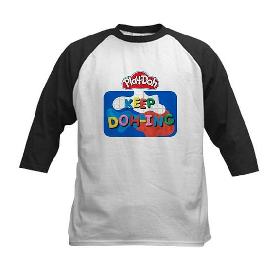 CafePress - Play Doh Keep Doh Ing Baseball Jersey - Kids Cotton Baseball Jersey, 3/4 Sleeve Shirt