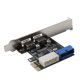 thumbnail image 2 of Tarjeta de expansión PCI-E a USB 3.0 Convertidor externo de 19 pines 2 yeacher  Tarjeta de expansion, 2 of 6
