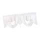 thumbnail image 1 of Cenefa con bolsillo para varilla, decoración para ventanas pequeñas, cortinas transpirables Blanco, 1 of 9