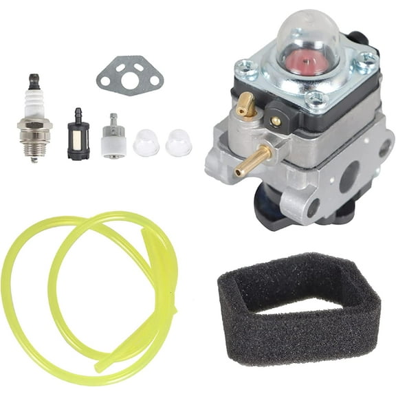 waltyotur TB146EC Carburetor Replacement for Troy Bilt TB516EC TB146EC 2 Cycle 25cc RY251PH RY252CS RY253SS RY254BC String Trimmer Brush Cutter for 316299372 316773800 07160001 753-06258A 753-06258