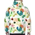 thumbnail image 7 of Rateoe Floral Vintage Pattern Mens Hoodie, Pullover Hooded Sweatshirt, Kangaroo Pocket Hoodie Ideal for Daily Wear, Travel and Home-Large, 7 of 7