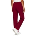 thumbnail image 5 of QIYAGBSA Scrub Pants for Women Soft Stretch Drawstring Elastic Waist Multi Cargo Thigh Pockets Work Uniform Long Shifts Daily Duty Easy Move, 5 of 8