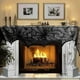 thumbnail image 1 of Decoración de Halloween de tela de araña de encaje negro, cubierta de bufanda de manto de chimenea, suministros para fiestas festivas 45x243cm 18x96 pulgadas Feliz Sencillez, 1 of 5