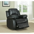 thumbnail image 5 of Lexicon Cranley Traditional Faux Leather Reclining Chair in Black, 5 of 5