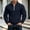 Navy, variant on Men Quarter Zip Pullover Sweatshirt Slim Long Sleeve Lapel Fashion Fall Casual Daily Tops Army Green L