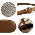 thumbnail image 4 of SkyAuks Crossbody Bags for Women, Tote Bag for Women, Women Straw Crossbody Bag Beach Handmade Rattan Shoulder Bags Hand Woven Leather Straps Straw Clutch Purse, Brown, 4 of 7
