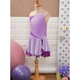 thumbnail image 3 of MSemis Girls Sequins Sleeveless Figure Ice Skating Dress,Size 6-16 Lavender 12, 3 of 6