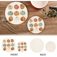 thumbnail image 4 of SKYSONIC Watercolor Pumpkins Autumn Pot Holders Trivets, 2 Pcs Heat Resistant Trivets,Fall Colorful Cotton Thread Weave Mats for Hot Pads Pans Pot Bowl Teapot for Kitchen Decor, 4 of 7