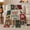 Dogs In Santa Hats, variant on Love My Pup Corgi Patchwork Collage, Sentimental Farmhouse Style for Dog Lovers, Cozy Paw Plaid Quote Scene, Flannel Blanket for Living Room and Bedroom, Pet Adoption Gift and Rustic Home Decor