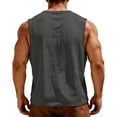 thumbnail image 4 of Sleeveless Shirts for Men Casual Tank Tops Muscle Shirt Summer T Shirts Beach Loose Fit Tee, XL, 4 of 4