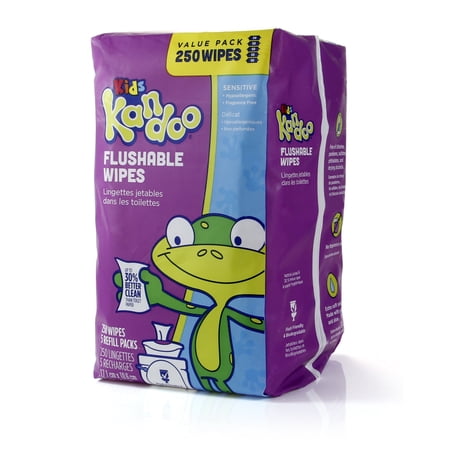 Kandoo Sensitive Designer Wipes 250ct