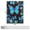 thumbnail image 4 of Nawypu Butterfly Blanket Blue Butterflies Decor Throw Blanket Super Warm Soft Plush Flannel Beautiful Butterfly Flowers Blanket Gifts for Girls Boys Winter Couch Bedding for Baby Kids Women, 4 of 6