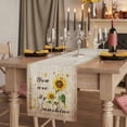 thumbnail image 2 of Table Runners 72 Inches Long Dress Scarves, Sunflower Farmhouse Kitchen/Dining Table Runner, Coffee Tablerunners, Vintage Botanical 18x72 Inch, 2 of 9