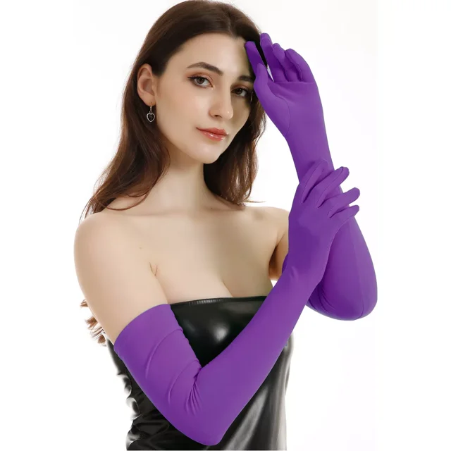 Guantes Largos Dama Elegante Boda Fiesta Disfraz Accesorio