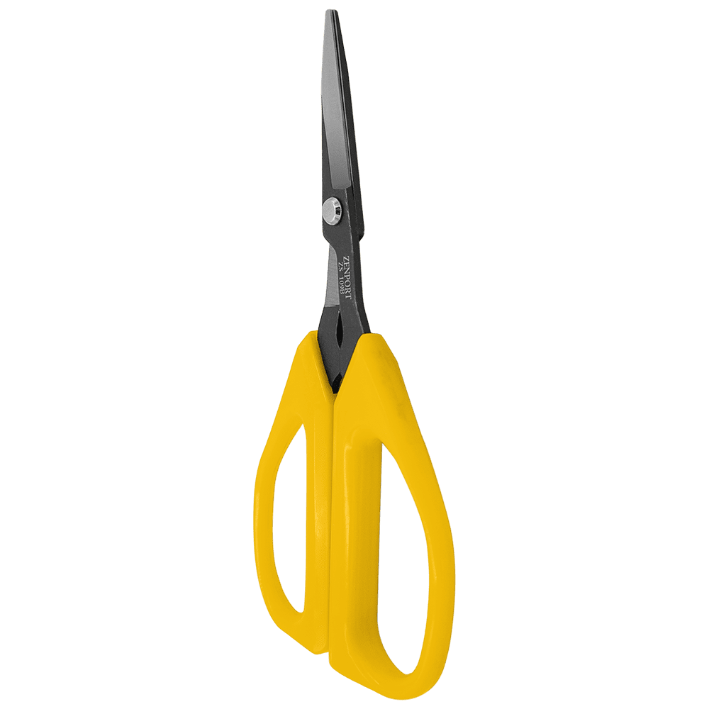 Zenport ZS109T Ergonomic Tilt Blade Deluxe Trimming Scissors, 1.4 Inch Carbon Steel Blades, Yellow - 3 Pack