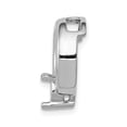thumbnail image 2 of 14K White Gold Charm Pendant Slide 16 mm 14 Circle 4.4Mm Diamond Mtg, 2 of 5