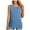 Light Blue, variant on Fesfesfes Tee Fashion Women Causal Round Neck Solid Color Blouse Sleeveless Elegant T-Shirt Summer Tank Tops Womens T Shirts Graphic 6(M)