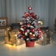 thumbnail image 5 of Decoraciones Del Árbol de Navidad, Nieve Flocada Bisagrada Artificial Mini Árbol de Navidad Falso Abeto Completo para el Hogar,Luces Del Árbol de Navidad para la Decoración de la Fiesta de la Oficina, 5 of 7