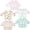 Green Cactus-5 Pack, variant on Lictin Long Sleeve Bibs,5 Pcs Waterproof Smock Baby Bibs for Toddler Boys Girls, 0-24 Months Neutral Baby Smock for Eating, Easy to Clean