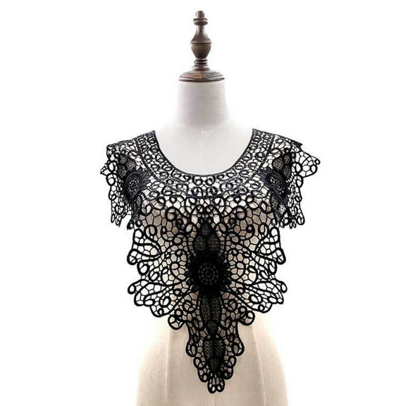 Floral Collar Embroidery Lace Neckline Wedding Dress Sewing Applique