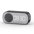 thumbnail image 1 of Wosthever Reloj despertador digital Superficie del espejo Compatible con Bluetooth 5.0 Altavoz de radio Suministros multifuncionales para el Type2 NO2, 1 of 6
