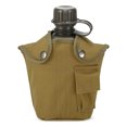 thumbnail image 1 of Botella de cantimplora militar para exteriores, 1L, para acampar, senderismo, mochilero, agua de supervivencia, 1 of 8