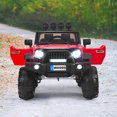 thumbnail image 4 of Topbuy Red 12 V Electric Truck Powered Ride-On with 2.4GHz Remote Control & Retractable Handle, 4 of 10