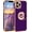Deep Purple/Gold, variant on iPhone 13 Pro Max Phone Case,iPhone 13 Pro Max Case with Ring Holder Slim Lightweight Kickstand Magnetic Car Mount for Girls Boy Protective Phone Case for iPhone 13 Pro Max,6.7 Inch,Deep Purple