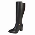 thumbnail image 1 of Bota Larga Para Mujer CASTALIA 002-41 Negro Detalle dorado, 1 of 3
