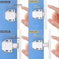 thumbnail image 5 of Push Latch Heavy Duty 4 Pack Push to Open Cabinet Hardware Magnetic Latches for Large Door Push White, 5 of 5