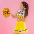 thumbnail image 7 of Vjnyvs 2 Pieces Cheerleader Pompoms with Handle, Metallic Foil Cheerleading Poms Hand Dance Pompoms for Sports Matches, Stage, 7 of 7