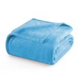 thumbnail image 2 of IR Imperial Rooms Adult Fleece Bed Blanket 310 GSM Microfiber Lightweight Warm Fluffy Cozy Plush Sky Blue Queen Size, 2 of 13