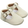 thumbnail image 6 of Leather Leopard Baby Shoes Hard Sole T-Strap Boys Girls Moccasins for Infants Babies Toddlers, 6 of 6