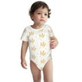 thumbnail image 3 of Daiia Wheat Printed Unisex-Baby Short Sleeve Onesies Bodysuits Baby Climbing Clothes Soft and Comfortable Romper with Expandable Shoulder Design-2 Years, 3 of 8
