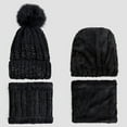 thumbnail image 3 of Cheers.US Women Winter Beanie Hat, Warm Fleece Lined Knitted Soft Ski Cuff Cap with Pom Pom Cold-proof Outdoor Knitted Hat, 3 of 7