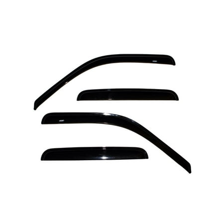 Auto VentShade (AVS) by RealTruck Outside Mount Ventvisor® Window Deflectors Front & Rear Set Compatible with 2000-2016 Ford F250, 1999 Ford F250 Super Duty, 1999-2016 Ford F350, F450, F550 Crew Cab