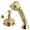 Polished Brass, variant on Kingston Brass KSK3332PLTR Deck Mount Hand Shower with Diverter for Roman Tub Faucet, Polished Brass