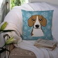 thumbnail image 3 of Caroline's Treasures BB1673PW1414 Snowflake Beagle Fabric Decorative Pillow , 14Hx14W, multicolor, 3 of 4