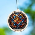 thumbnail image 6 of Nautical Knot Work Stained Glass Suncatcher Ornament – Holiday Ornament with Text for Loved Ones, Family & Friends, Christmas 2025 Decoration, 6 of 6