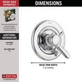 thumbnail image 3 of delta lahara 17 series dual-function shower handle valve trim kit, chrome t17038 (valve not included), 3 of 3